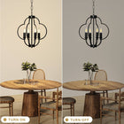 Black Farmhouse Pendant Light with Adjustable Hanging Chain - view 2