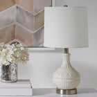 Ceramic White Base Nightstand Table Lamp - view 2