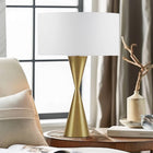 Gold Hourglass Metal Table Lamp - view 1