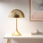 Art Deco Gold Dome-Shaped 2-Light Table Lamp - view 2