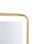 Angular Gold Floor Lamp with White Shade - view 6