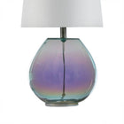 Colored Glass Base Bedroom Table Lamp - view 5