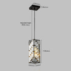 Modern Crystal Pendant Lights -Set of 3 Adjustable Ceiling Fixtures - view 7