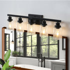 Modern Black  Bathroom Vanity Light Fixture (No Bulbs) - view 7