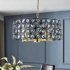 Modern Crystal Chandelier -Luxury Round Ceiling Light Fixture - view 1