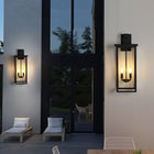 4-Light Black Outdoor Wall Light (No Bulbs) - view 3