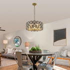 Modern Crystal Chandelier -Luxury Round Ceiling Light Fixture - view 3